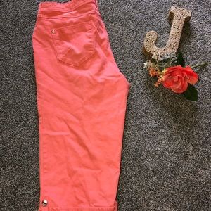 Coral Gloria Vanderbilt Skimmers- Size 14